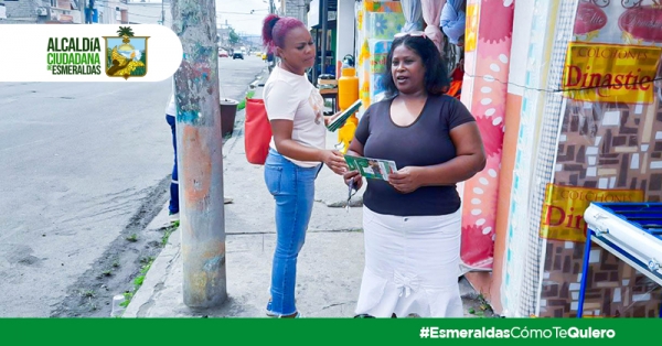 Arrancó el puerta a puerta del plan piloto de la campaña “Esmeraldas te quiero limpia”