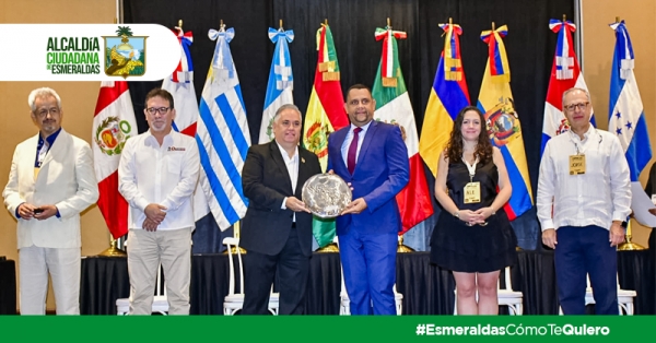 Esmeraldas brilla en Latinoamérica: alcaldía recibe reconocimiento internacional y el alcalde Vicko Villacís es designado vicepresidente del g50